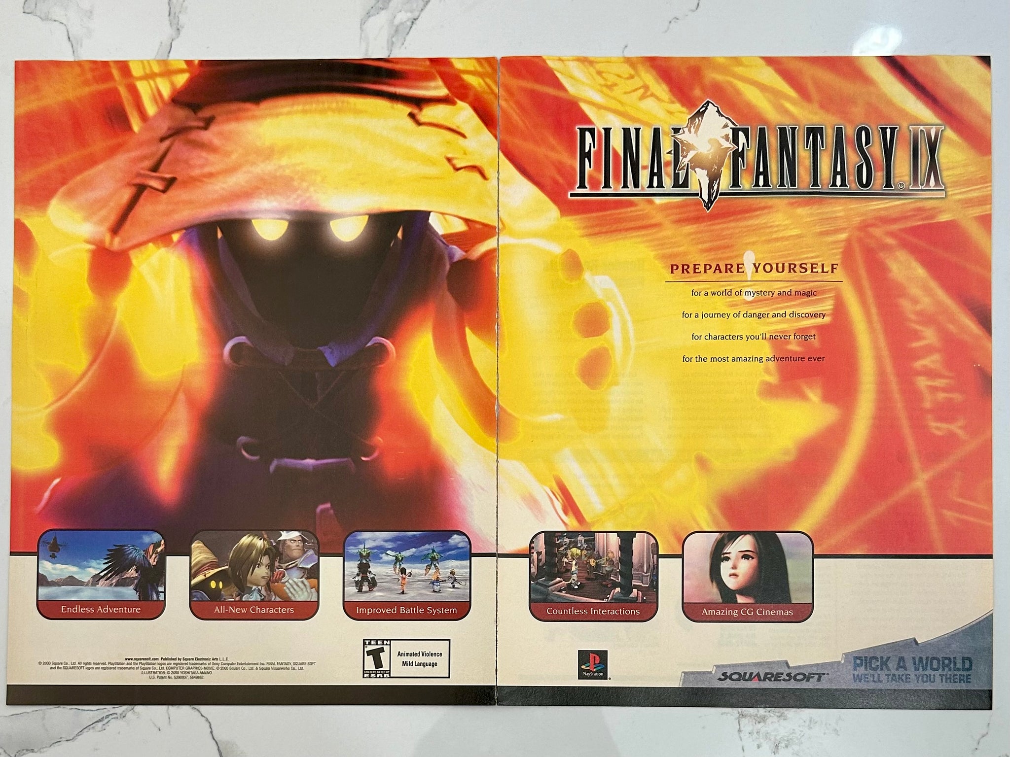 Final Fantasy IX - PlayStation - Original Vintage Advertisement