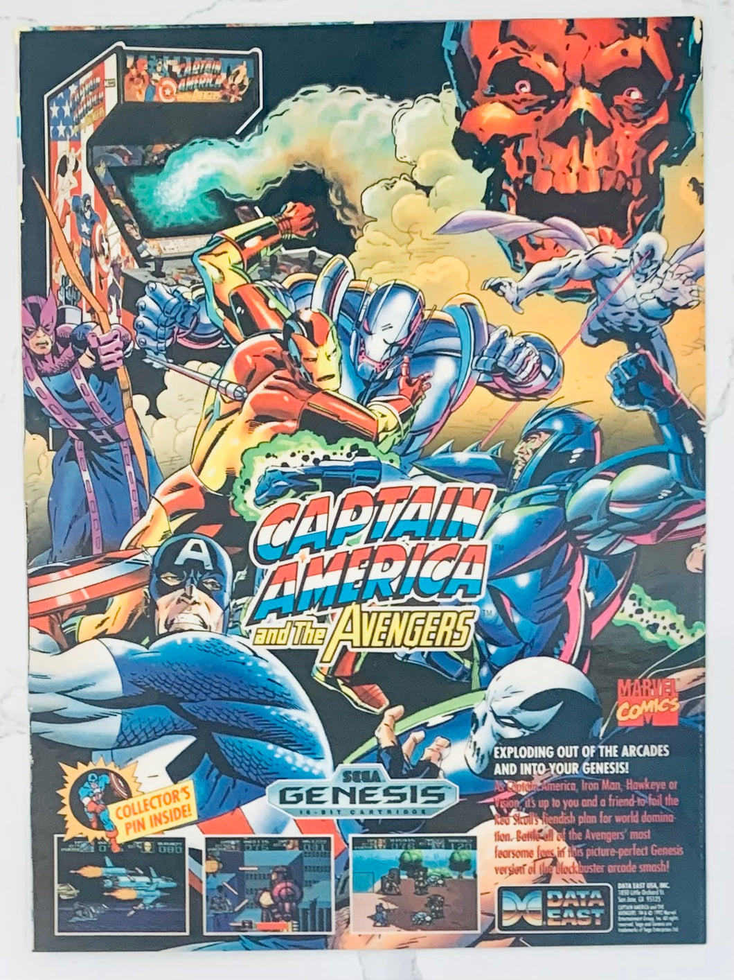 Captain America and the Avengers - Genesis - Original Vintage Advertisement - Print Ads - Laminated A4 Poster