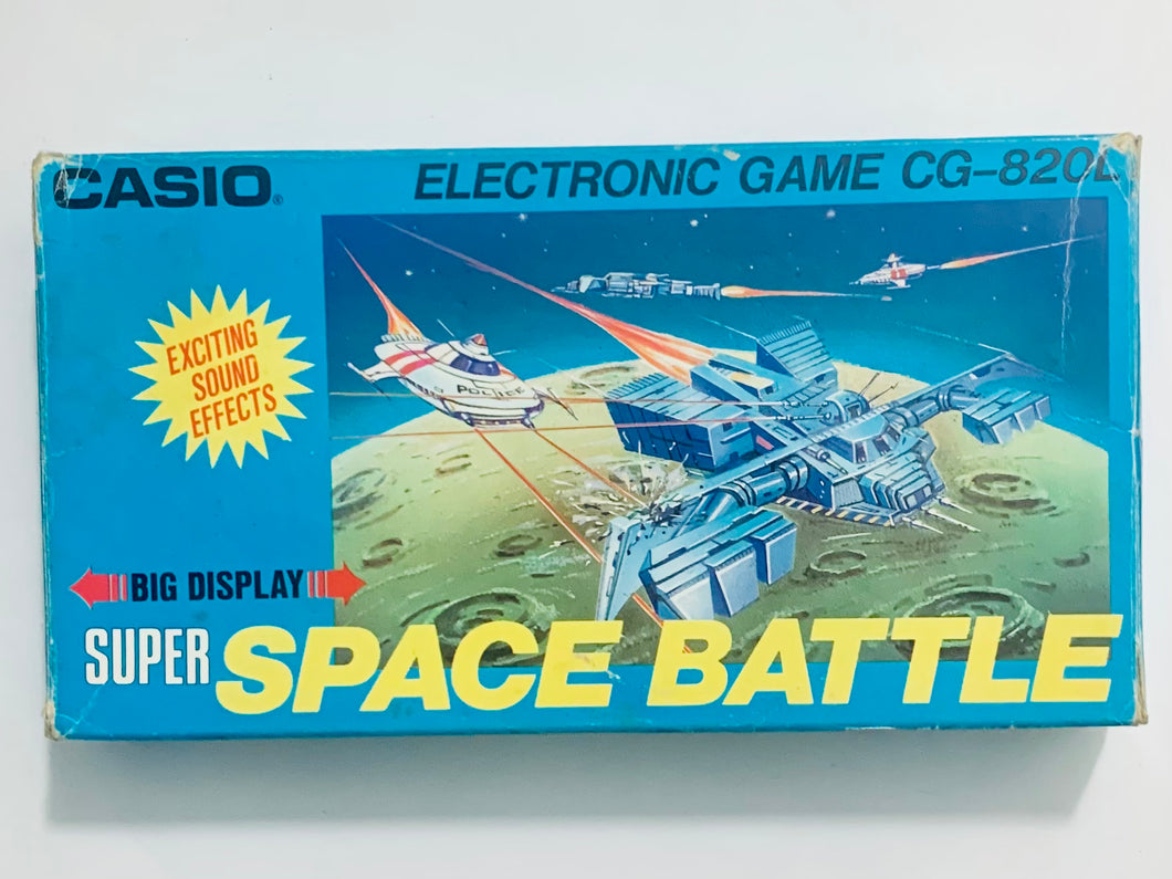 Super Space Battle - Handheld Electronic Game - Big Display Game Series - Vintage - CIB (CG-820L)