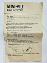 Cargar imagen en el visor de la galería, Mini-Vid Sea Battle - Handheld Electronic Game - Vintage - CIB (For Parts)
