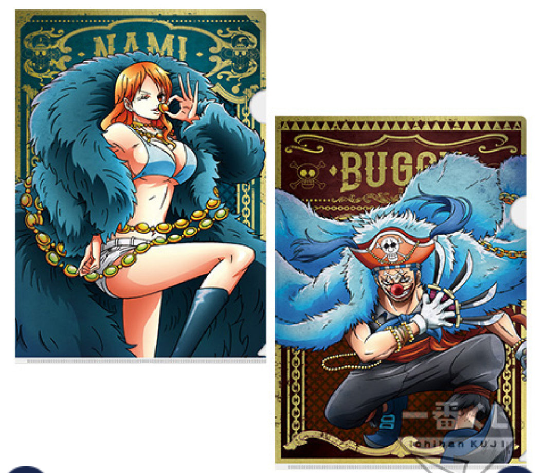 One Piece - Nami / Douke no Buggy - Clear File Set