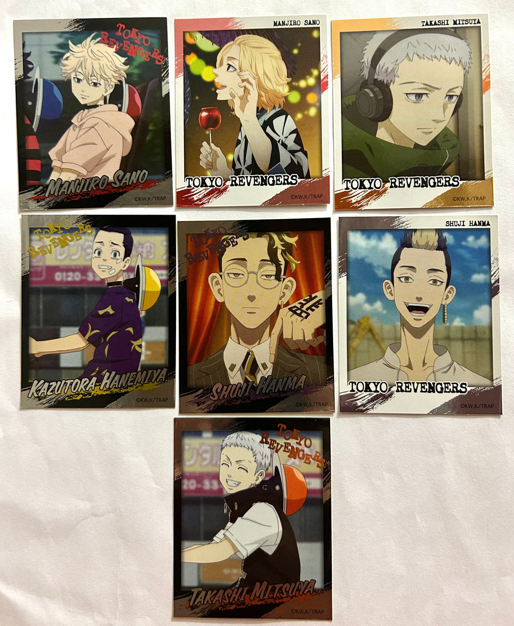 Tokyo卍Revengers Photo Style Metal Sticker Collection (Set of 7)