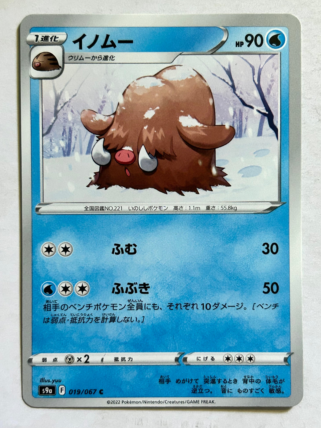 Pokémon Sword & Shield EP Battle Region - Piloswine - S9a 019/067 C - Common