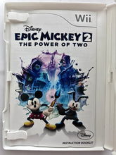 Load image into Gallery viewer, Epic Mickey 2: The Power of Two - Nintendo Wii / Wii U - NTSC - Box &amp; Manual (WUP-AEME-USA)
