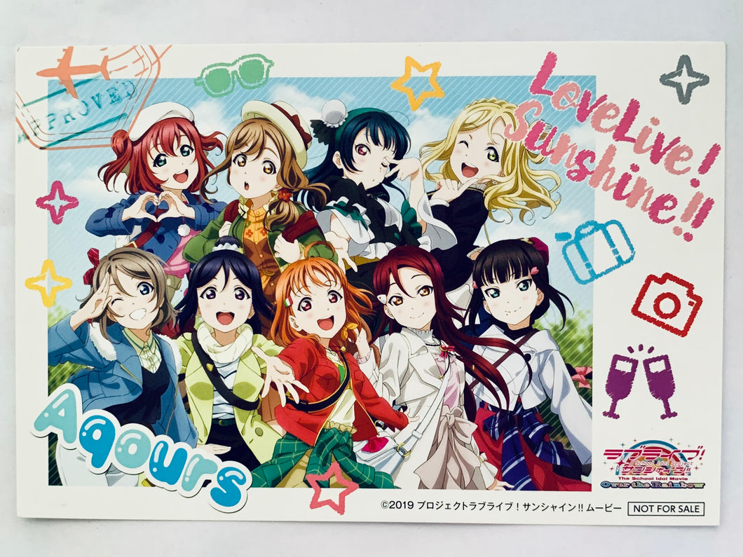 Love Live! Sunshine!! The School Idol Movie Over the Rainbow - Aqours - Original Post Card - Theater Release Commemoration Campaign