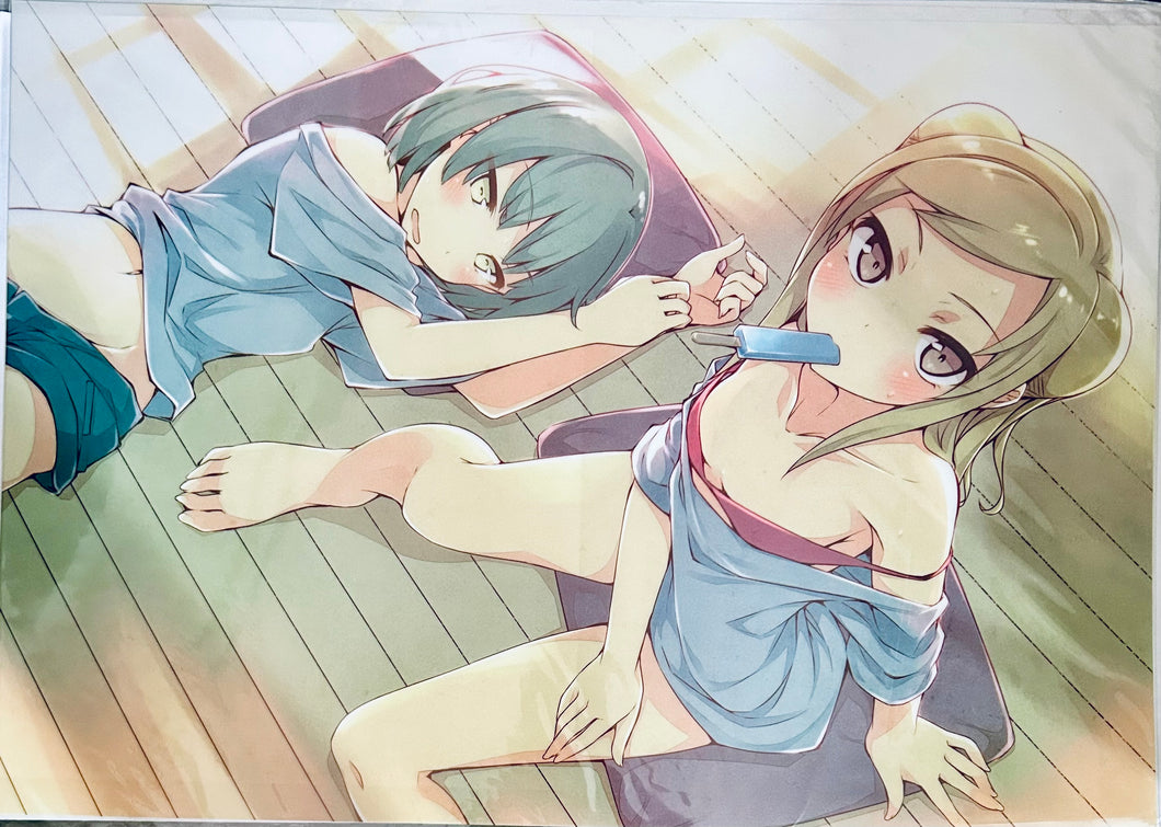 Demi-chan wa Kataritai - Takanashi Hikari & Kusakabe Yuki - A3 Clear Poster - Doujin