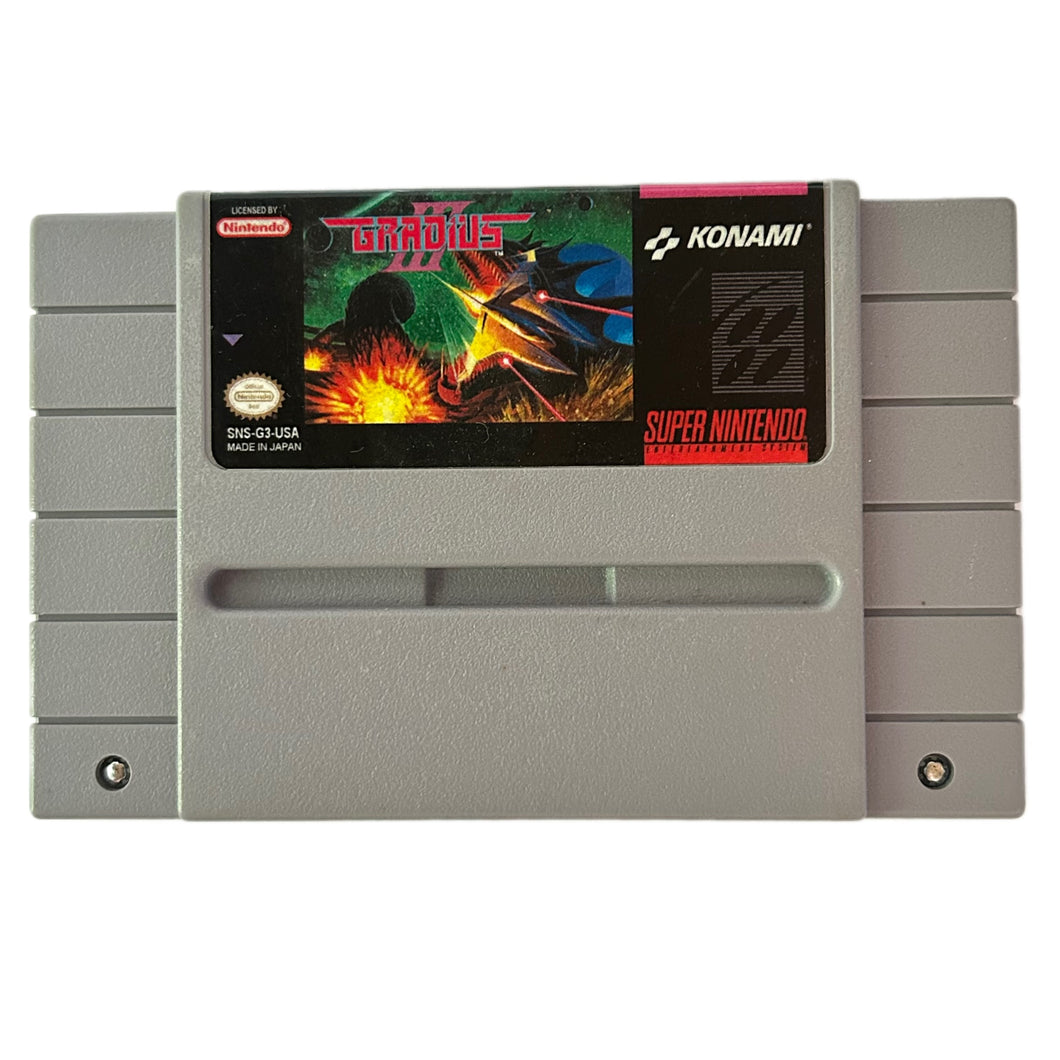 Gradius III - Super Nintendo - SNES - NTSC-US - Cart (SNS-G3-USA)