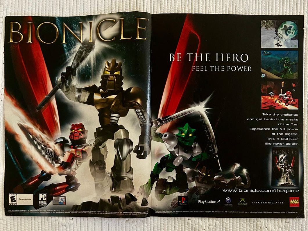 Bionicle - PS2 NGC Xbox PC - Original Vintage Advertisement - Print Ads - Laminated A3 Poster