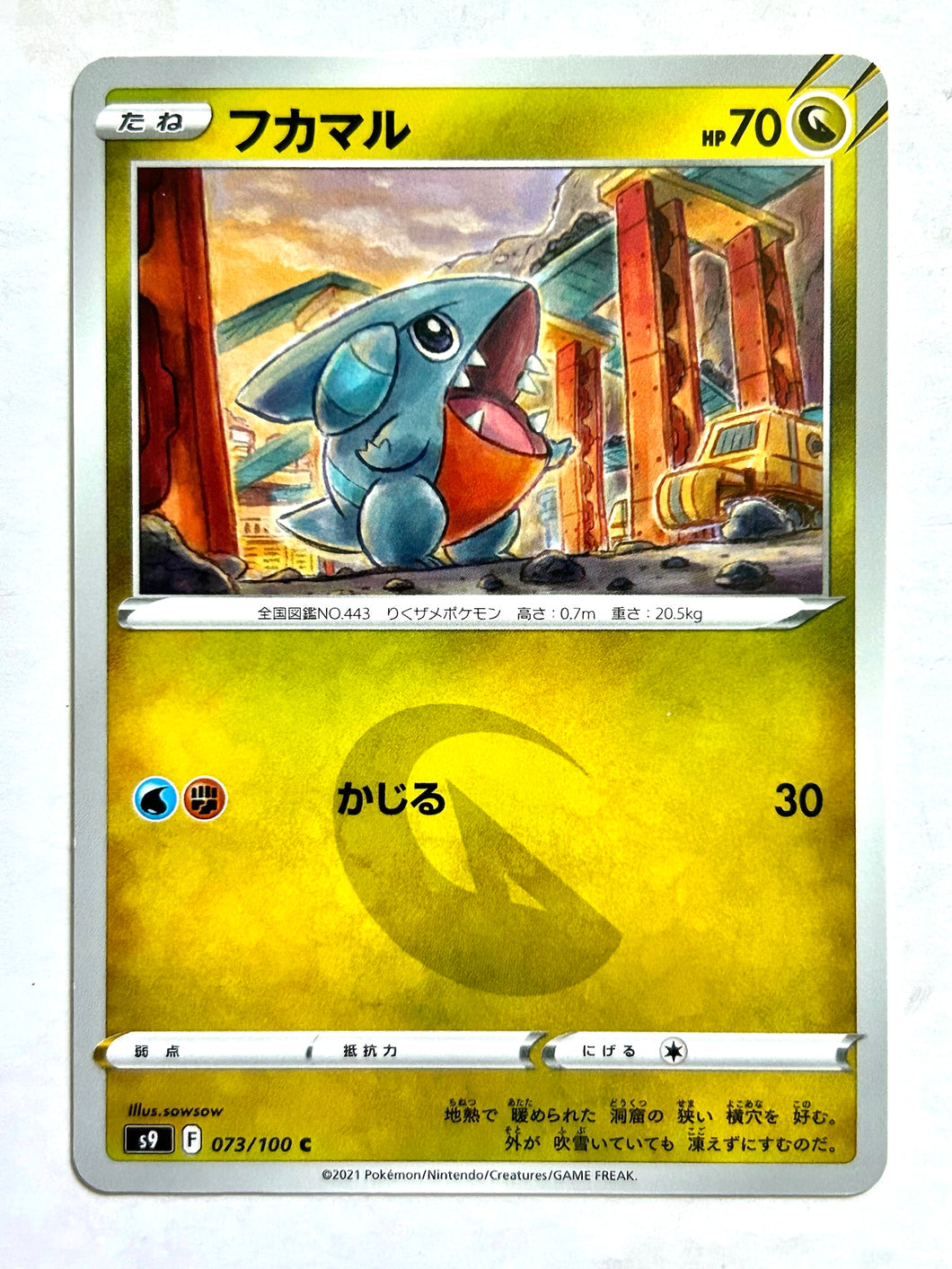 Pokémon Sword & Shield EP Star Birth - Gible - S9 073/100 C - Common