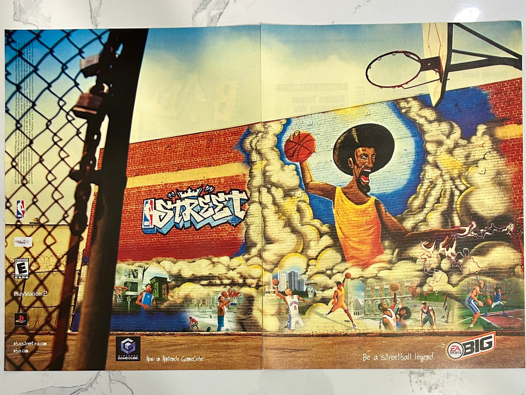 NBA Street - PS2 NGC - Original Vintage Advertisement - Print Ads - Laminated A3 Poster