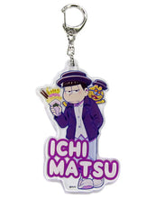 Cargar imagen en el visor de la galería, Osomatsu-san - Matsuno Ichimatsu &amp; ESP Nyanko - Cawaii Matsu Acrylic Keychain
