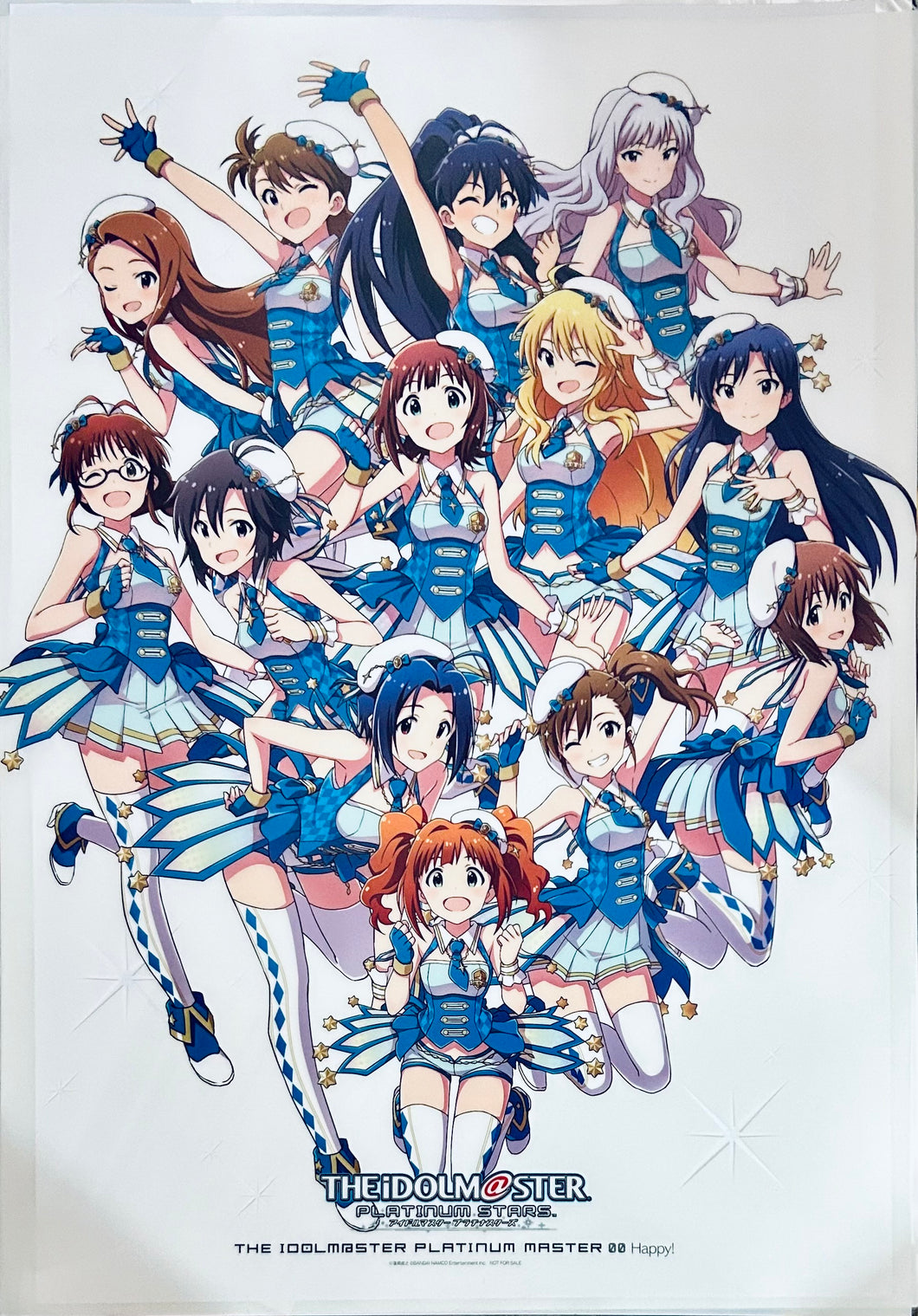 THE iDOLM@STER Platinum Stars - A3 Clear Poster - CD/Single - The Idolm@ster Platinum Master (00) - Happy!