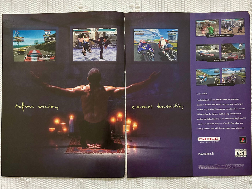 Namco Games - PS2 - Original Vintage Advertisement - Print Ads - Laminated A3 Poster