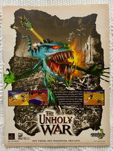 Cargar imagen en el visor de la galería, The Unholy War - PlayStation PC - Original Vintage Advertisement - Print Ads - Laminated A4 Poster
