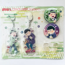 Cargar imagen en el visor de la galería, Osomatsu-san - Choromatsu &amp; Ichimatsu - Acrylic Keychain &amp; Can Badge - Drunken Set AGF 2016
