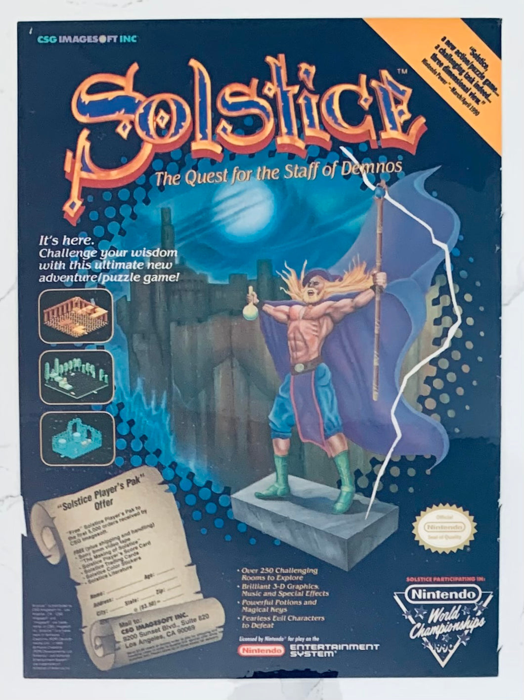 Solstice - NES - Original Vintage Advertisement - Print Ads - Laminated A4 Poster