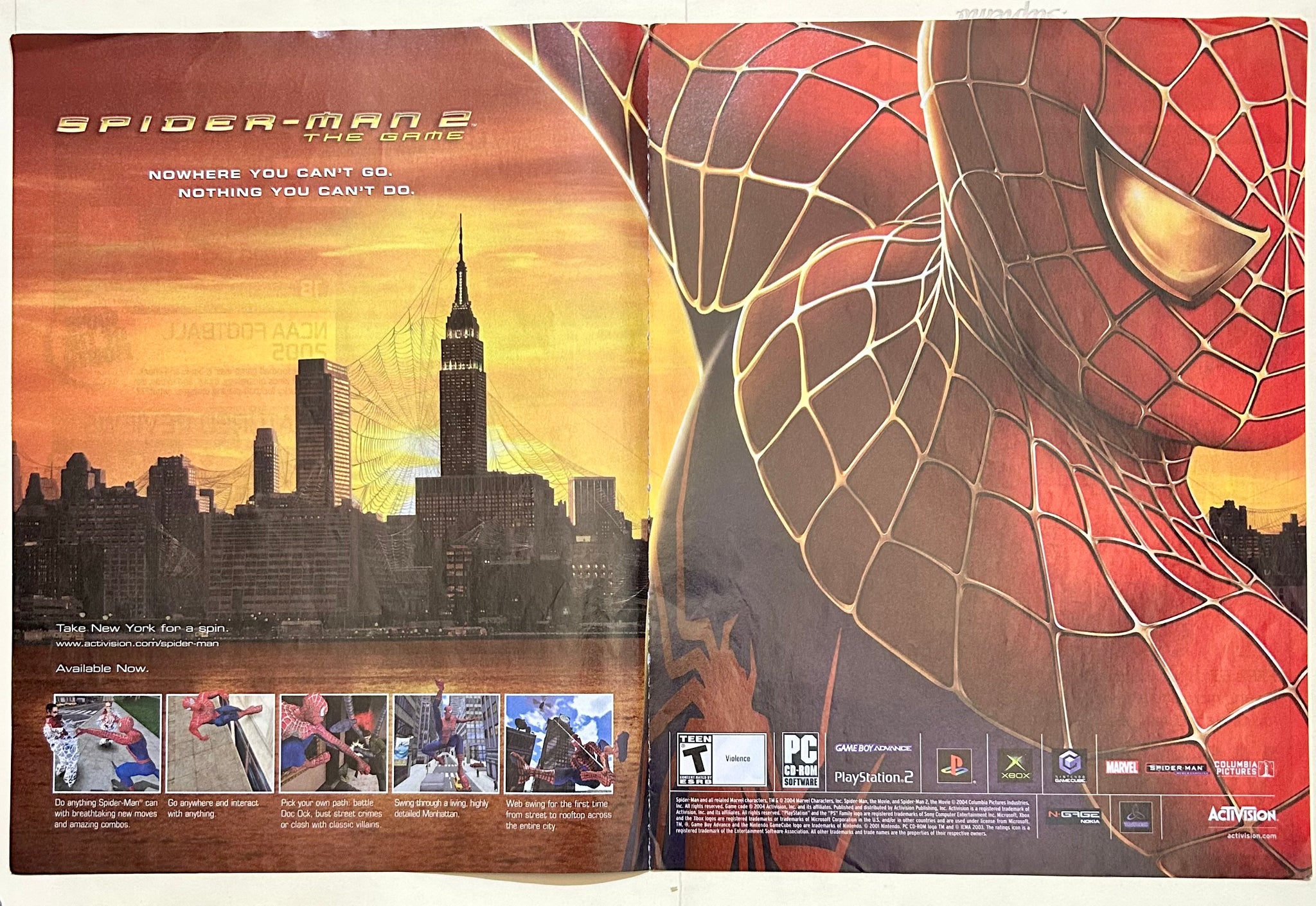 Spider-Man 2: The Game - PS2 NGC Xbox GBA PC - Original Vintage
