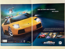 Cargar imagen en el visor de la galería, Need for Speed: Hot Pursuit 2 - PS2 Xbox NGC PC - Original Vintage Advertisement - Print Ads - Laminated A3 Poster
