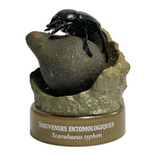 Load image into Gallery viewer, Sacred Scarab and Dung Ball (Scarabaeus typhon) - Mini Figure - Bottle Cap
