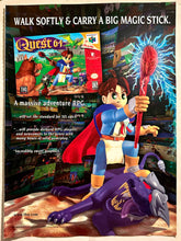 Load image into Gallery viewer, Quest 64 - N64 - Original Vintage Advertisement - Print Ads - Laminated A4 Poster

