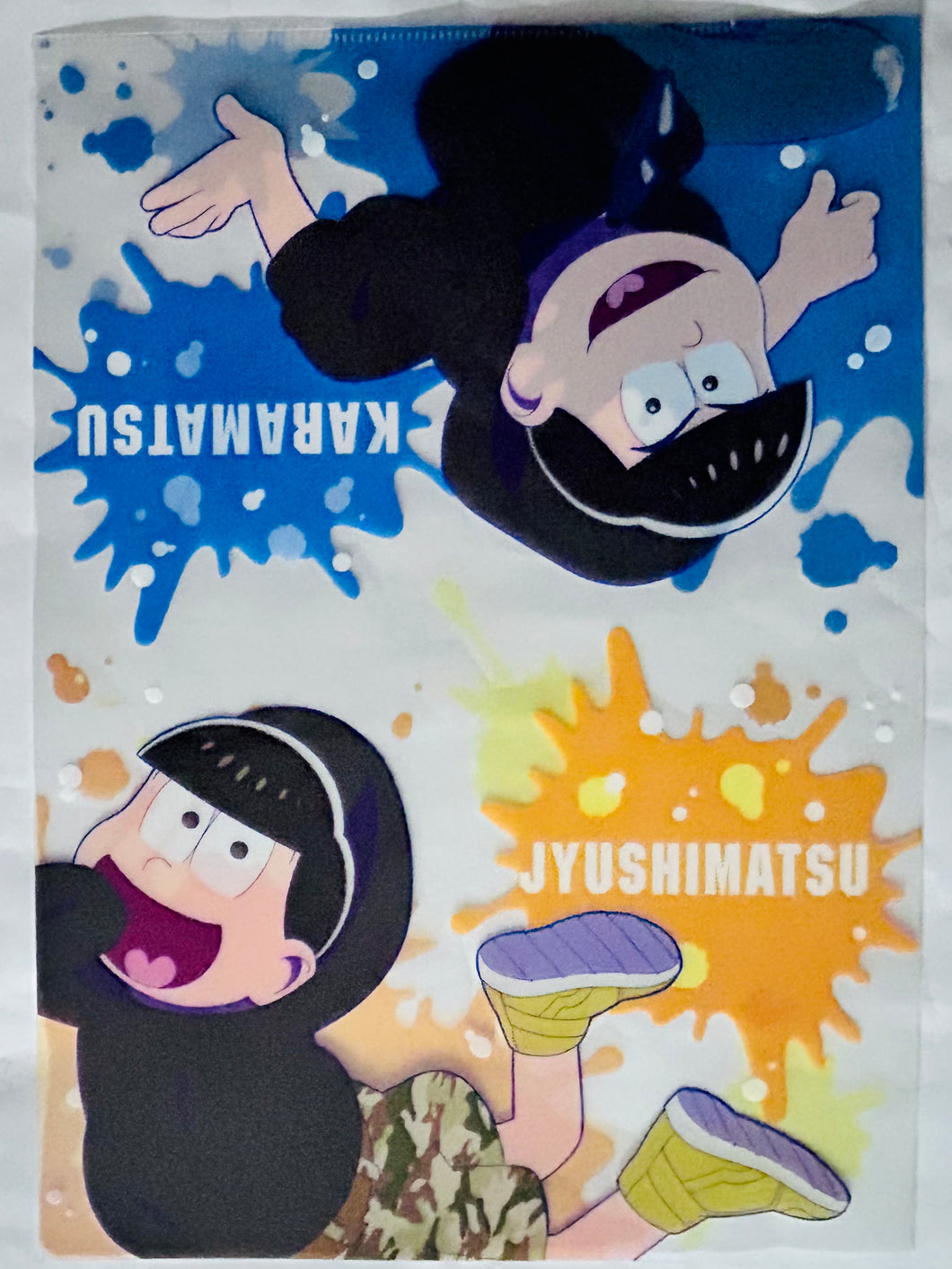 Osomatsu-san Parkour Matsu A4 Clear File Collection - Jyushimatsu & Karamatsu