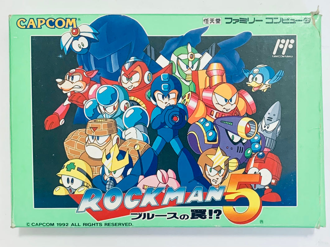 RockMan 5: Blues no Wana!? - Famicom - Family Computer FC - Nintendo - Japan Ver. - NTSC-JP - CIB (CAP-5V)