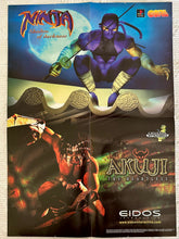 Cargar imagen en el visor de la galería, Tomb Raider III / Ninja: Shadow of Darkness / Akuji the Heartless - Vintage Double-sided Poster - Promo
