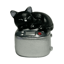 Cargar imagen en el visor de la galería, Black cat &amp; rice cooker - Trading Figure - Miniature - Cuchiwaii
