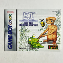 Cargar imagen en el visor de la galería, E.T. The Extra-Terrestrial and the Cosmic Garden - GBC - Manual (CGB-BEOE-USA) - Cuchiwaii
