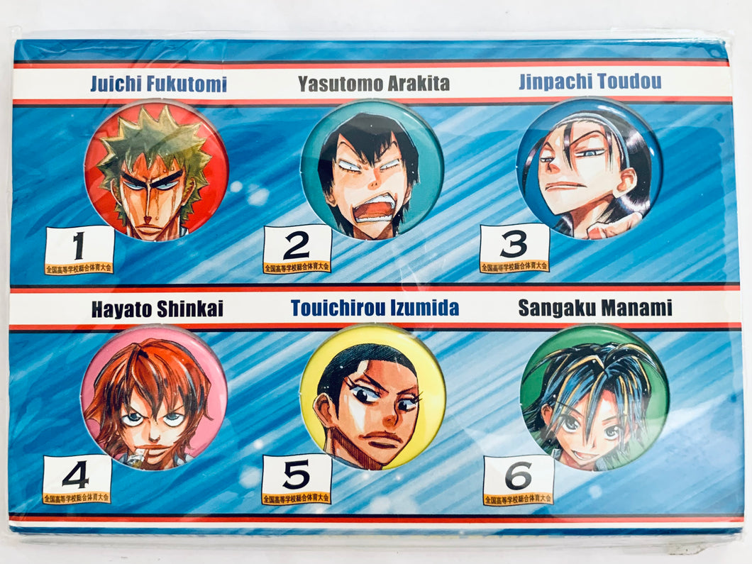 Yowamushi Pedal - Juichi, Yasutomo, Jinpachi, Hayato, Touichirou & Sangaku - Original Can Badge (Set of 6)