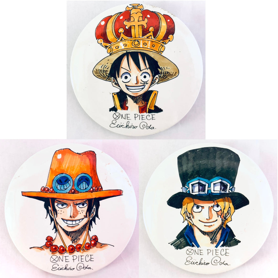One Piece - Luffy, Ace & Sabo - One Piece Shueisha Natsucomi 2015 Promo Can Badge