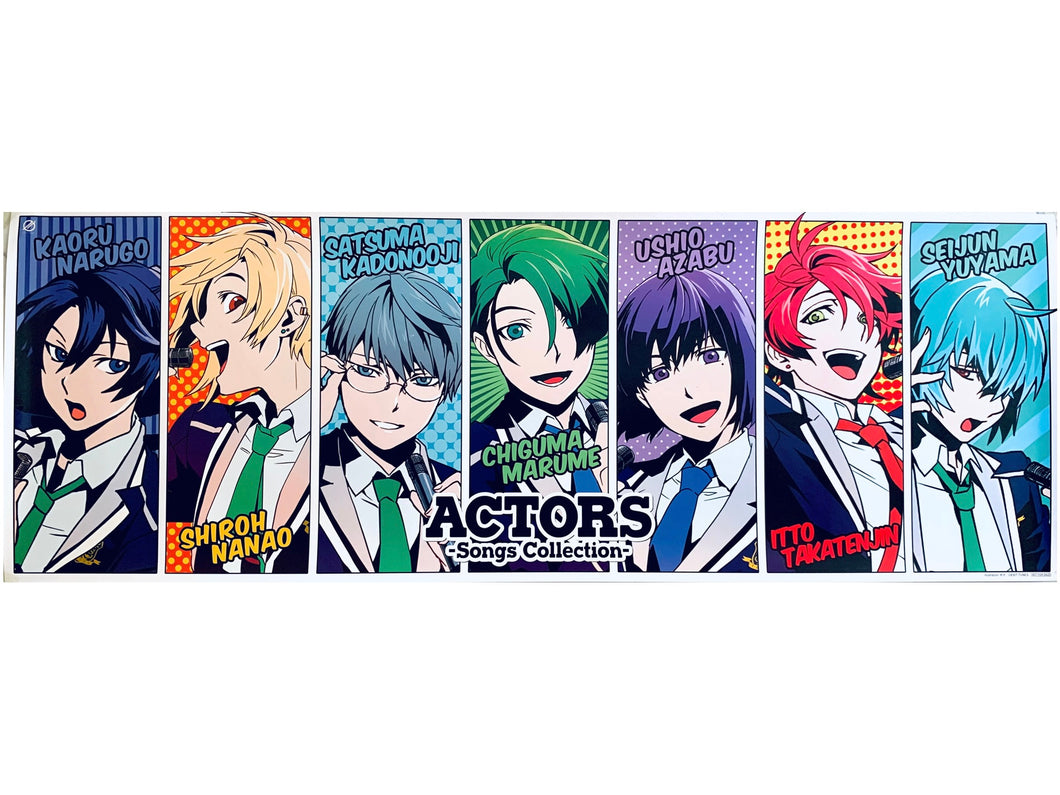 ACTORS -Songs Connection- - Kaoru, Shiroh, Satsuma, Chiguma, Ushio, Itto & Seijun - Stick Poster