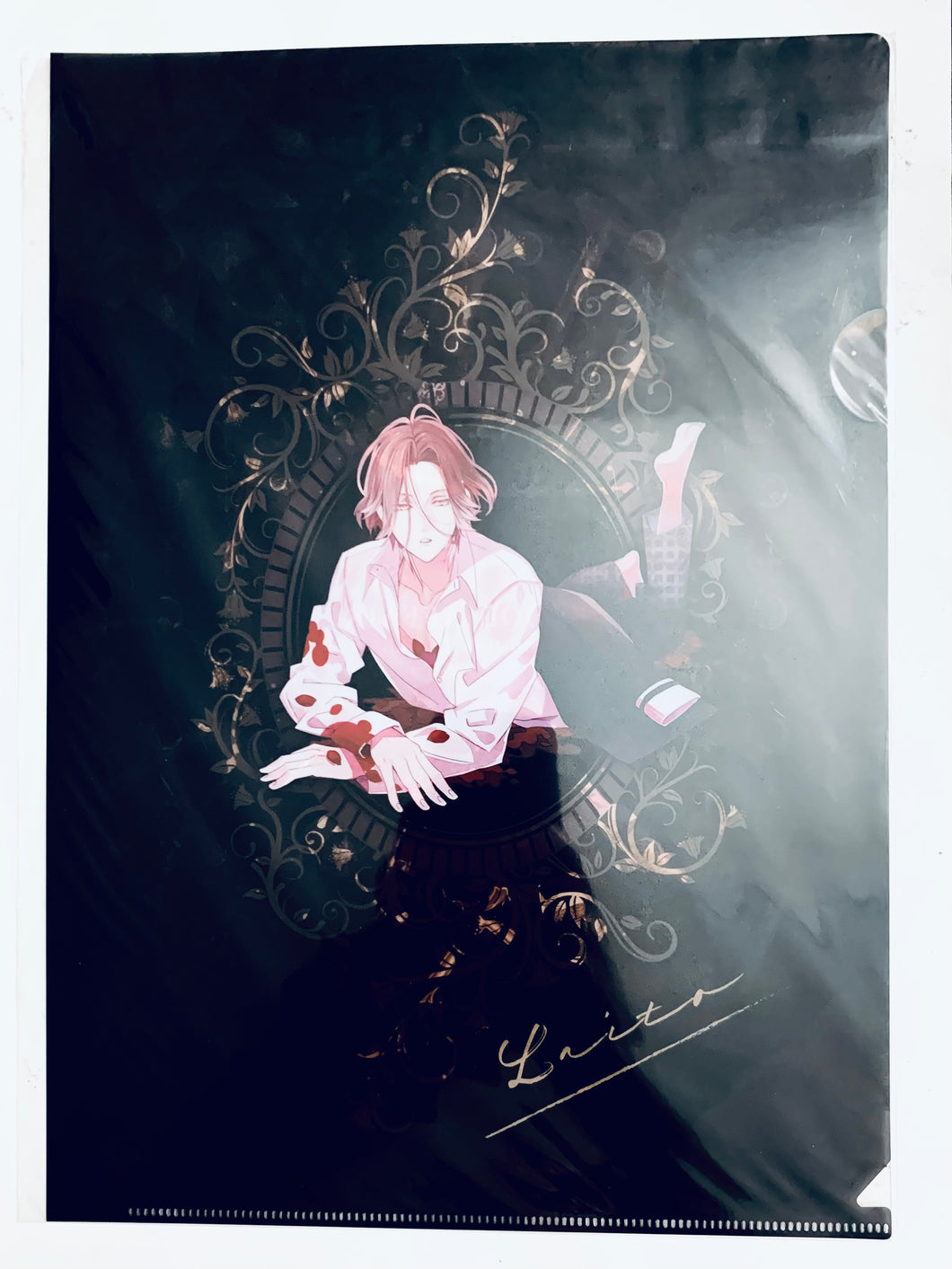 DIABOLIK LOVERS - Sakamaki Laito - A4 Clear File - DL After Sucking Love -Royal Monogram- SKiT Dolce Limited Kuji Type A (D3 Prize)