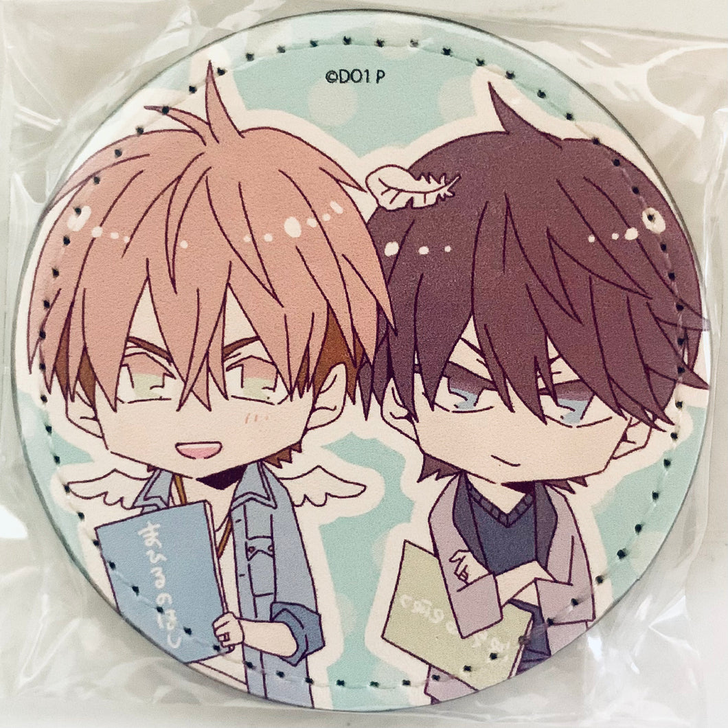 Dakaretai Otoko 1-i ni Odosarete Imasu. - Azumaya Junta & Saijou Takato - Trading Leather Badge