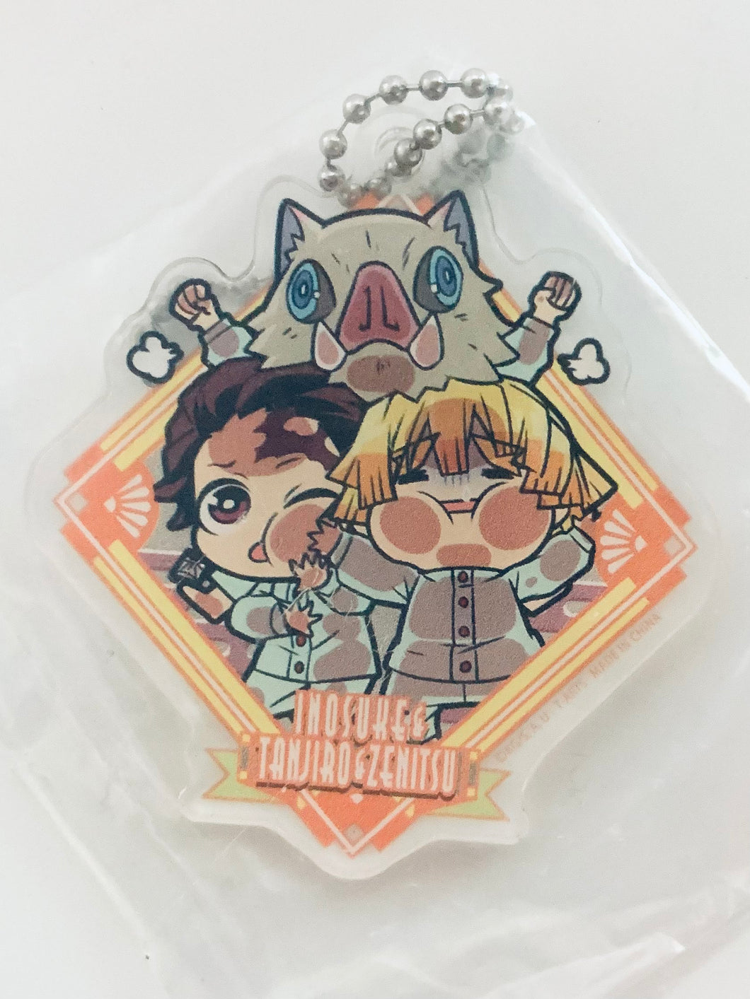 Kimetsu no Yaiba - Tanjirou, Zenitsu & Inosuke - Pita! Deforme Acrylic Keychain