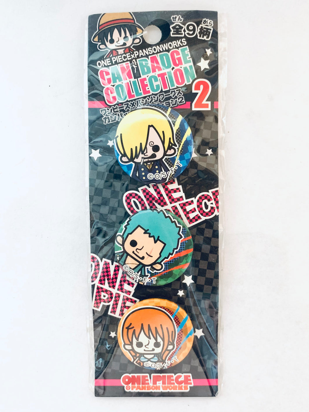 One Piece - Sanji, Zoro & Nami - OP x Panson Works Can Badge Collection 2