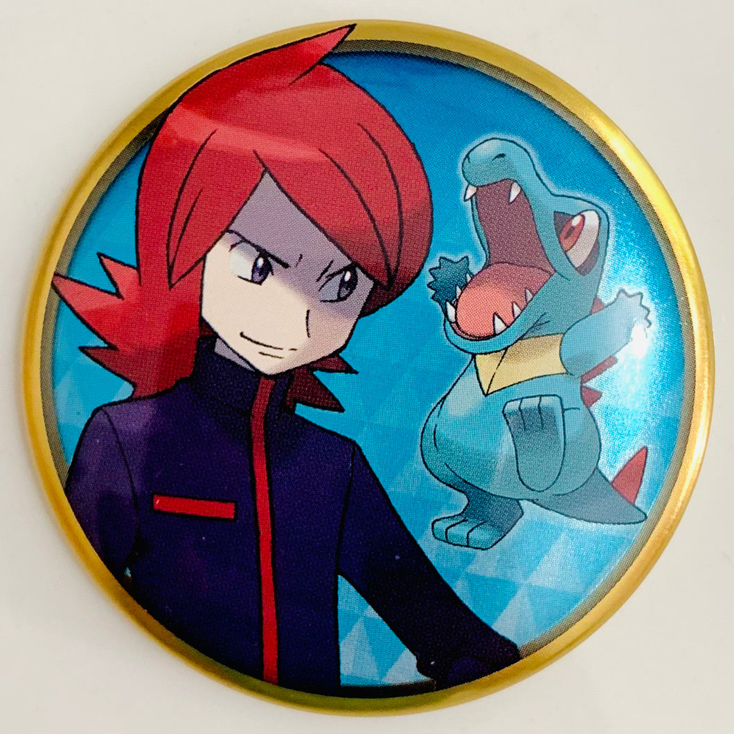 Pocket Monsters HeartGold / SoulSilver - Silver - Waninoko / Totodile - Pokémon Can Badge Collection ~ Johto Hen ~