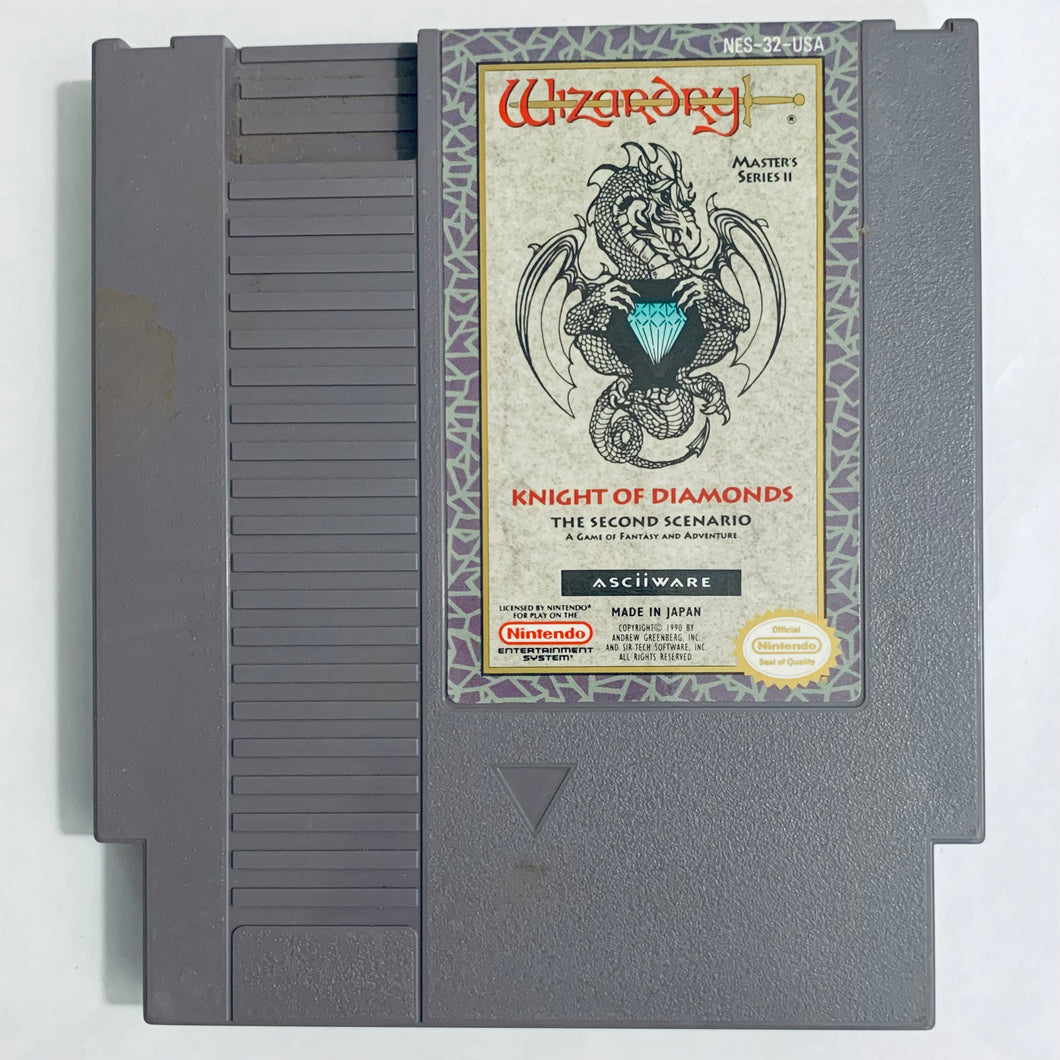 Wizardry: Knight of Diamonds Second Scenario - Nintendo Entertainment System - NES - NTSC-US - Cart (NES-32-USA)