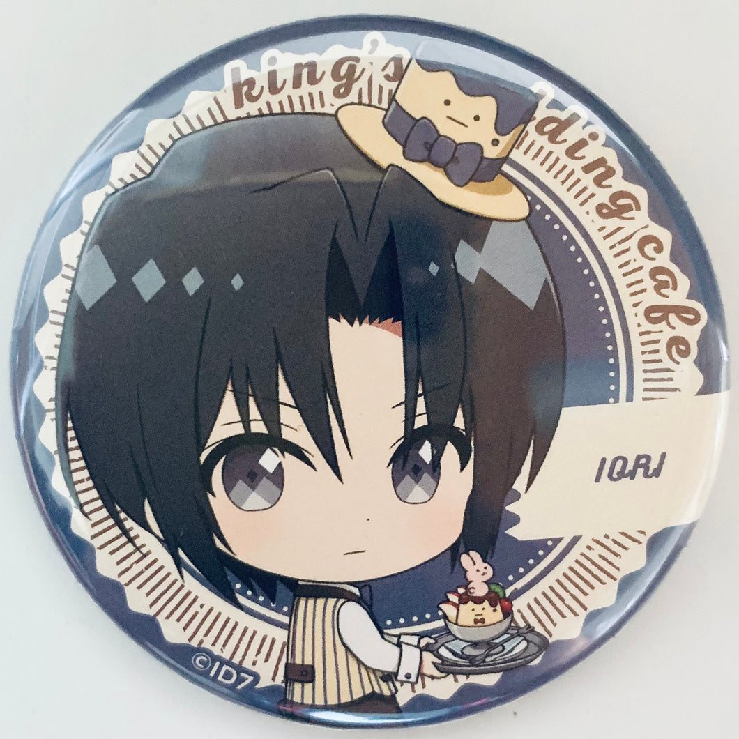 IDOLiSH7 - Izumi Iori - I7 x animatecafe Trading Can Badge King Pudding Cafe Ver.