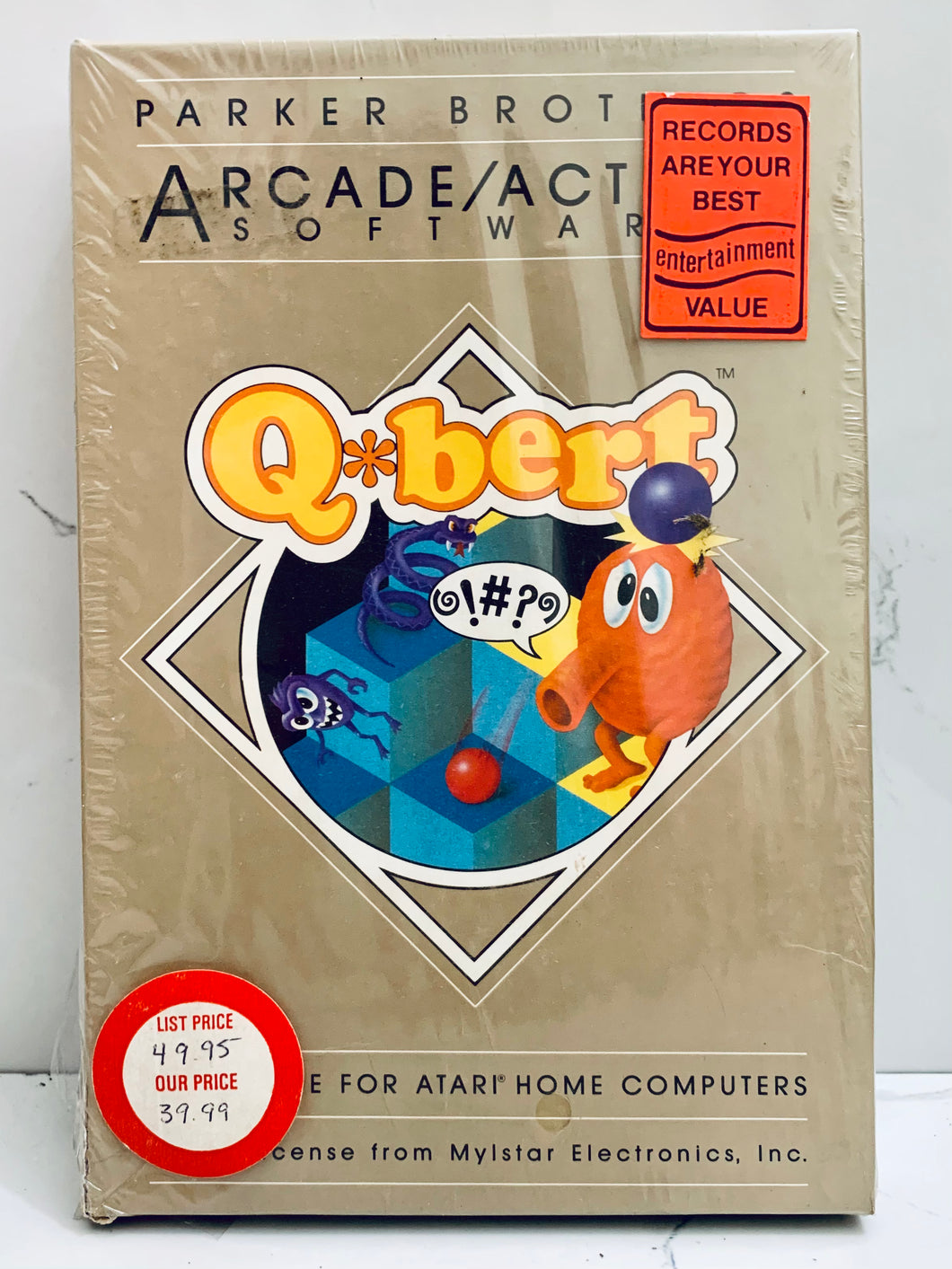 Q*Bert - Atari 400/800 - Cartridge - NTSC - Brand New