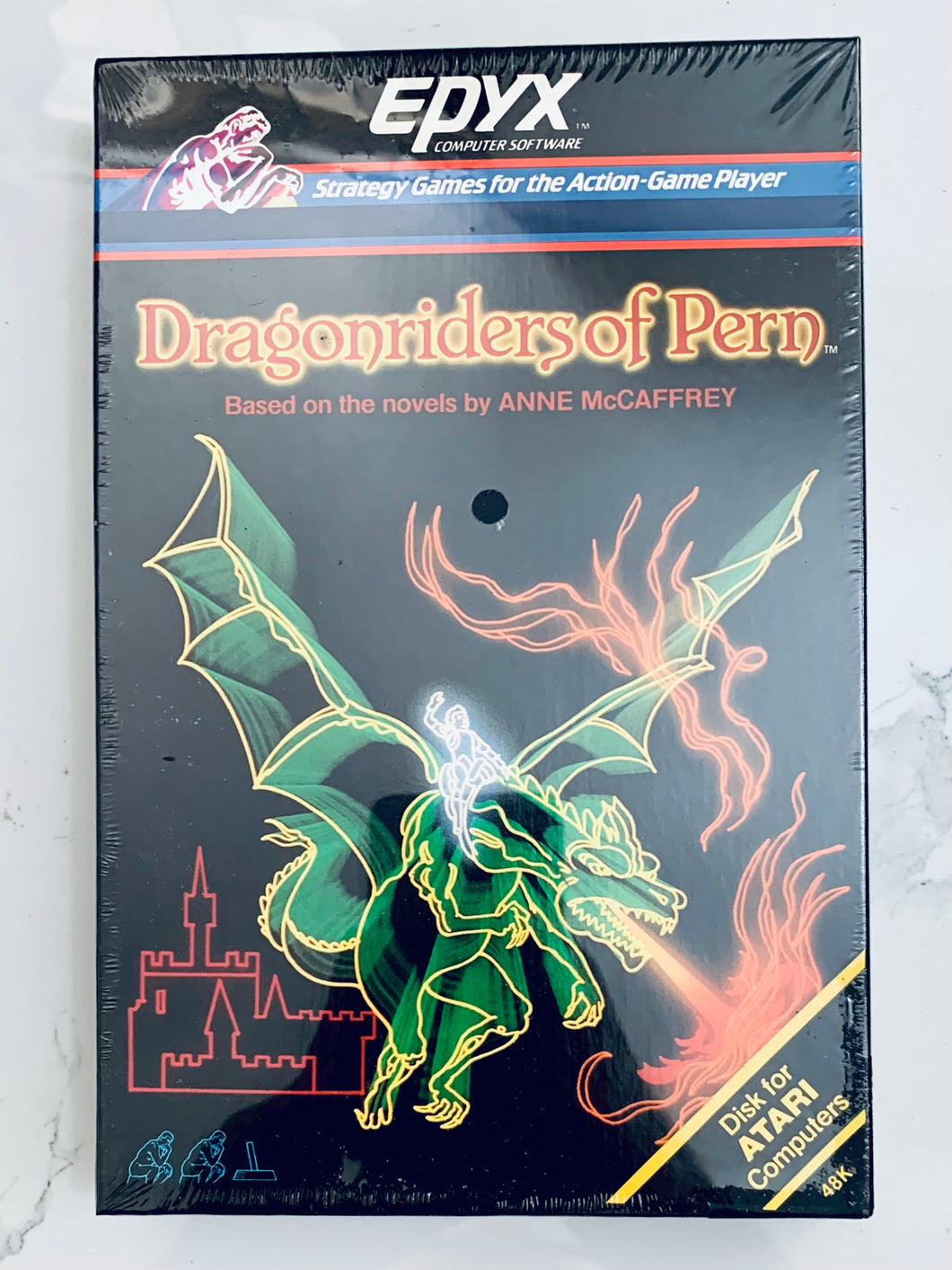 Dragonriders of Pern - Atari 400/800 - 48K Disk - NTSC - Brand New