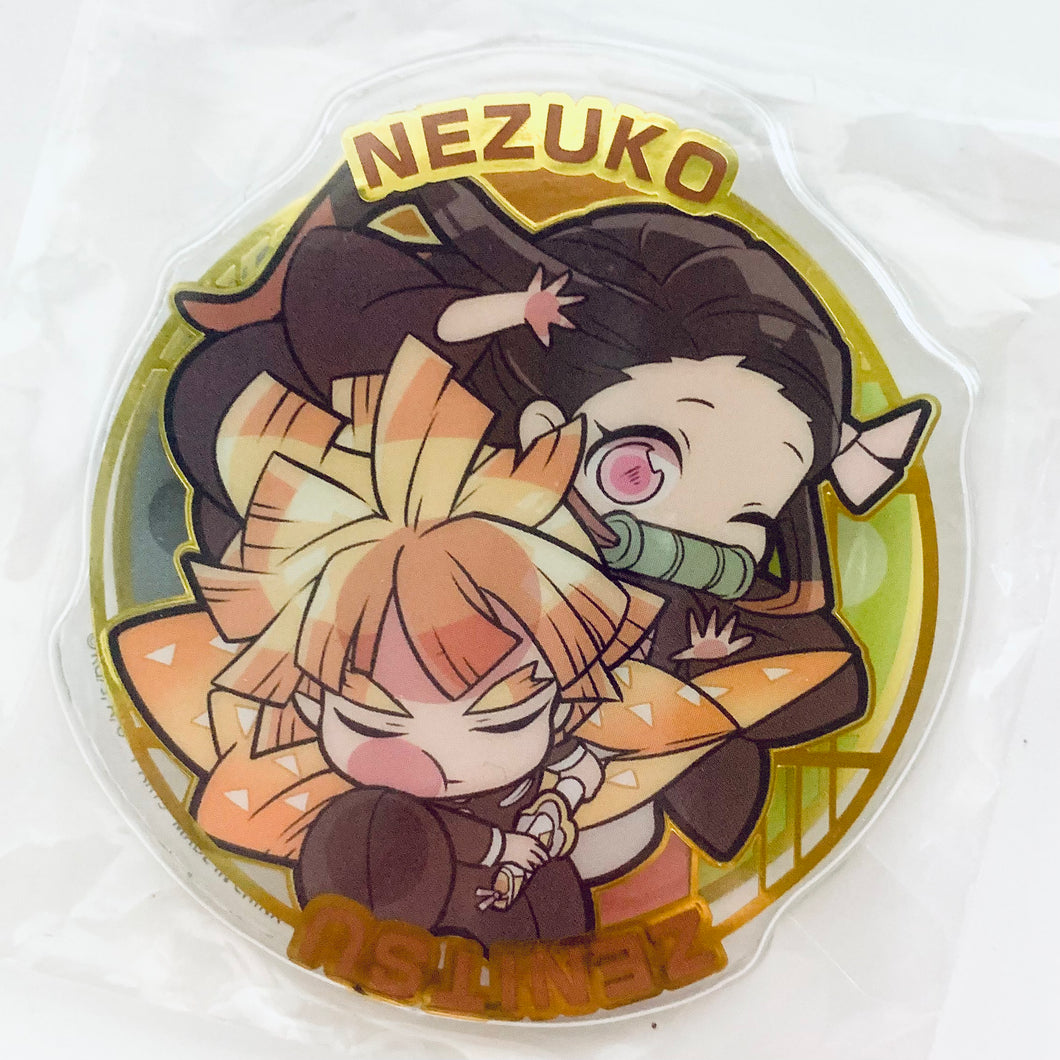 Kimetsu no Yaiba - Agatsuma Zenitsu & Kamado Nezuko - Demon Slayer Pita! Defome Sticker 2