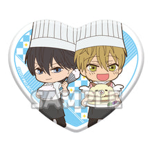 Load image into Gallery viewer, Dakaretai Otoko 1-i ni Odosarete Imasu. - Azumaya Junta - Chunnya - Saijou Takato - Capsule Heart Can Badge
