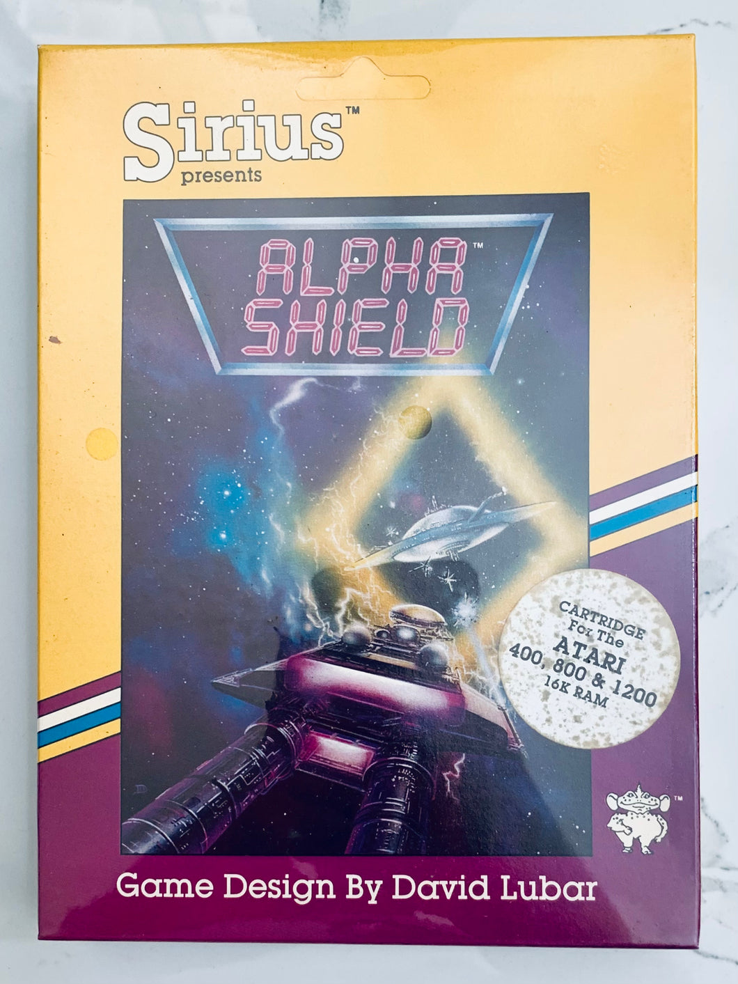 Alpha Shield - Atari 400/800 - 16K Cartridge - NTSC - Brand New