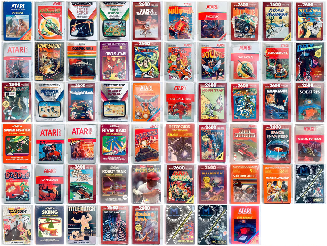 Bulk Sell! Lot of 58 Games for Atari 2600 VCS - NTSC - Brand New