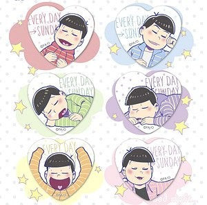 Osomatsu-san - Heart Can Badge - Chara Badge Collection (Set of 6)