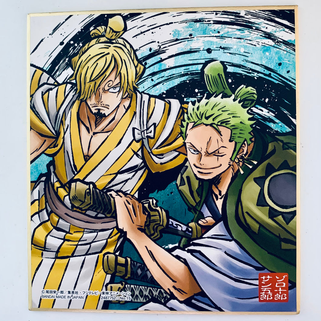 One Piece - Zoro & Sanji - Shikishi Art Wano Country