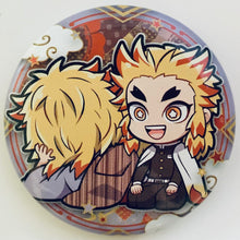 Load image into Gallery viewer, Kimetsu no Yaiba - Rengoku Kyoujurou &amp; Rengoku Senjurou - Chara Banchoukou Can Badge Gono-type
