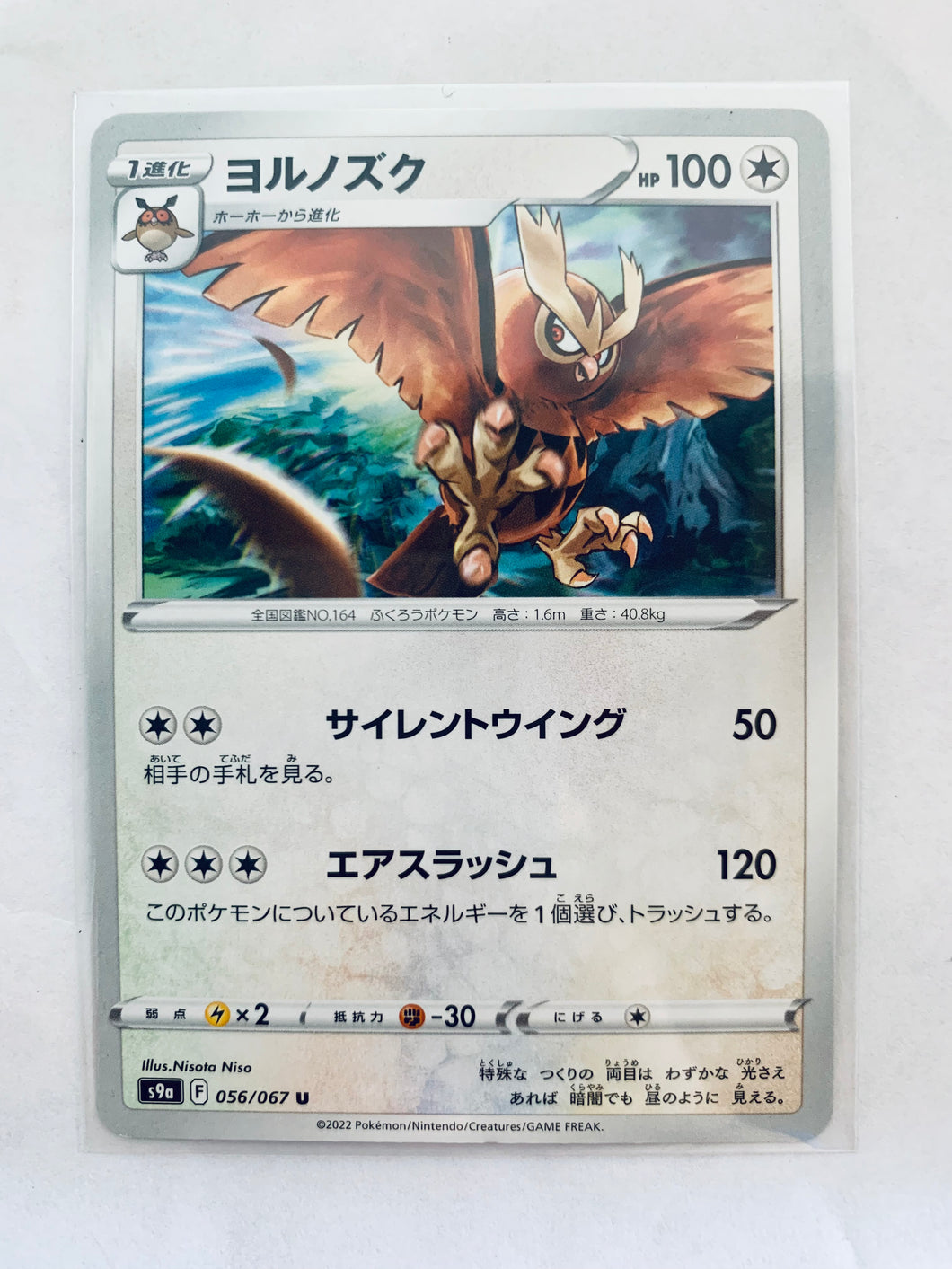 Pokémon Sword & Shield EP Battle Region - Noctowl - S9a 056/067 U - Uncommon