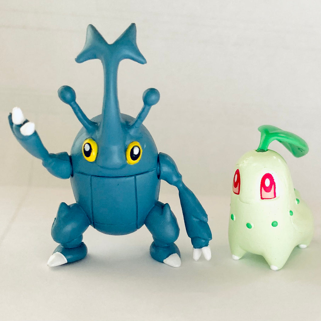 Pocket Monsters - Chicorita & Heracros - Pokémon Real Figure Collection